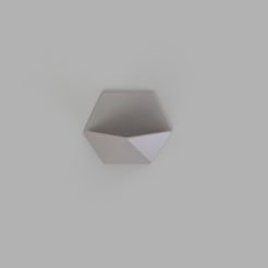 render-macetero-2.jpg Fichier STL JARDINIÈRE MURALE POLYGONALE・Design pour impression 3D à télécharger