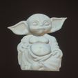 1695854864544.jpg Grogu Buddha meditation time The mandalorian baby yoda