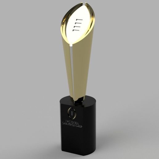 College Football Playoff Trophy 3D model