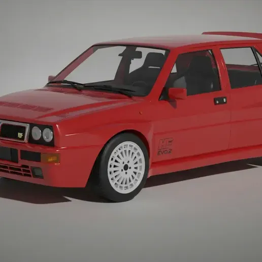 Lancia Delta HF Integrale Evo 2 – Rally Hatchback STL 3D Print Model