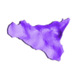 Sicilia.stl Puzzle of Altimetric Italy divided into regions