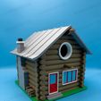 LOG CABIN BIRDHOUSE