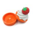 2.jpg GRINDER STRAWBERRY CUPCAKE WITH MAGNETS, TOOTHLESS TURBINE DESIGN