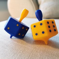 IMG_20200207_082505.jpg Free STL file Spinning Dice・3D printer model to download