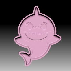 GrandmaShark-VACUUM-PIECE.jpg Fichier STL MOULE POUR BOMBE DE BAIN GRAND-MÈRE REQUIN・Design pour imprimante 3D à télécharger