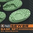 STL Co BEAT Sewer Themed 28mm Scale Base Collection
