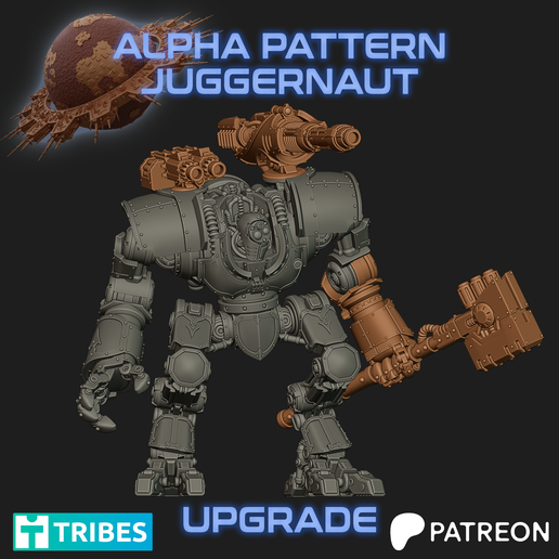 🎲 Alpha Pattern Juggernaut: Upgrade Kit PRESUPPORTED・ 3D File for 3D ...