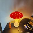 Mushroom lamp “Amanita Muscaria”