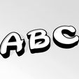 ABC2.jpg Initials for 3d lamp - Full alphabet