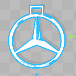 Capture Porte clé Mercedes.PNG Free STL file Mercedes-Benz Key Chain・3D print design to download