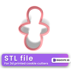 STL file Baby Shower x5 - cookie cutters - birth - baby shower