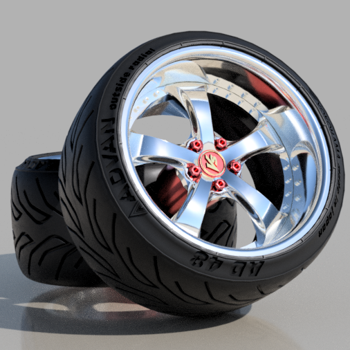 🚗 WORK VS KF V2 with ADVAN Tires for diecast and scale