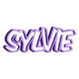 BASE.stl Luminous First Name SYLVIE