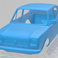 Fiat-127-1972-1.jpg 3D-Datei Fiat 127 1972 Druckbare Karosserie Auto・3D-druckbare Vorlage zum herunterladen