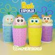 12.jpg SPONGE BOB SPONGE MILKSHAKE CUP X4