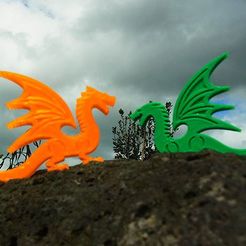 dragon_3_display_large.jpg Free STL file Dragon・3D printer model to download