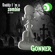 Frame-6.png 🏴‍☠️Gonner By Daddy, I'm a Zombie - CHARACTER SCULPTURE 3D STL (KEYCHAIN) 🧟‍♂️