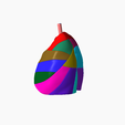 5.png Lower respiratory tract Lung 3D SEGMENTED in 19 PARTS