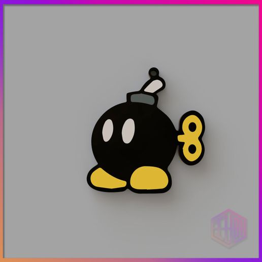 LLAVEROS_MARIO_BROS_3F.jpg LLAVERO BOB-OMB MARIO BROS MULTICOLOR