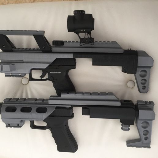 👽 Micro PDW V2・Free STL File for ・Cults