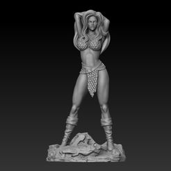 red-sonja-1.jpg STL file Sexy Red Sonja・3D printable design to download