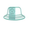 Beach-Hat-1-Cookie-Cutter.jpg BEACH HAT COOKIE CUTTER, BEACH COOKIE CUTTER, SUMMER COOKIE CUTTER