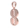 11.jpg Letter 8 Flush Setting Diamond Pendant