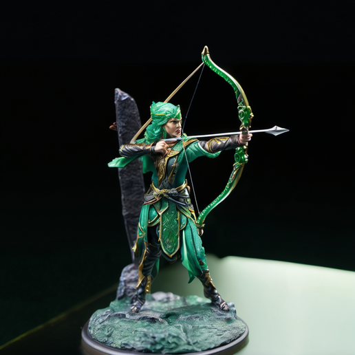 Epic Elven Warriors Bundle for Tabletop Battles 3D printable STL miniature