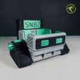 snb2_green.jpg STL file SNB2: Sticky Note Bot (Snib) - Desktop Organizer・Template to download and 3D print