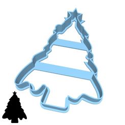 10-2.jpg Archivo STL Cortapastas de Navidad - #10 - árbol de Navidad (estilo 3)・Objeto imprimible en 3D para descargar, D_Y