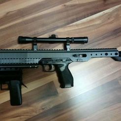 2020-03-30_22.13.36.jpg Archivo STL gratis Kit de carabina de airsoft para Taurus PT 24/7・Plan para descargar y imprimir en 3D