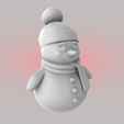 snowman_stl-render.png bonhomme de neige - modèle 3d