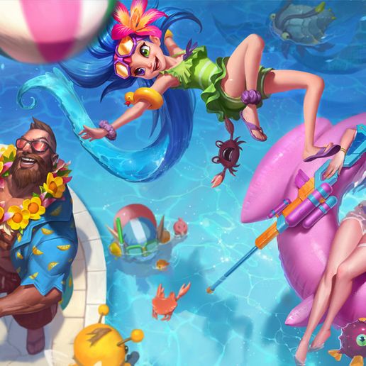 🎱 Fiesta en la piscina Zoe - Lote de 12 copias variantes (League