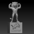 bnbhjyj.jpg NFL -  Detroit Lions football mascot statue - 3d Print