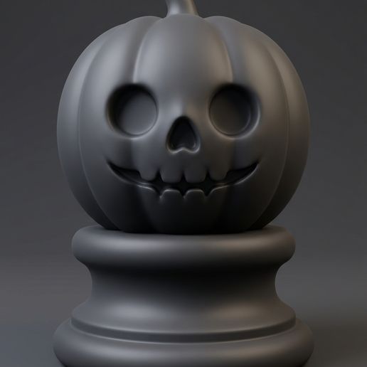 Cute Grim Reaper Skeleton Halloween Figurine with Lantern | Chibi Skull Ghost Statue 3D Print
