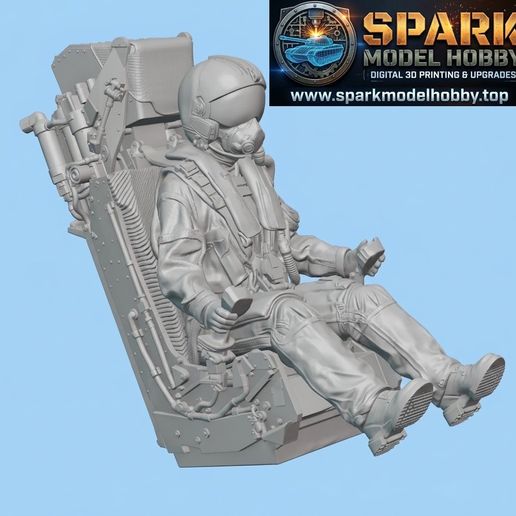 Mk. F16F ejection seats and pilots for the Dassault Rafale fighter jet (2 pcs)