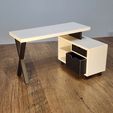 20251013_000403.jpg Miniature Desk for Dollhouse, 1:12 Scale Dollhouse Furniture, 3D Printed File Desk, DIY Dollhouse Accessories, Printer's Delight Miniature