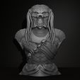 1.jpg Predator Bust Figurine 3D Printing Assembly