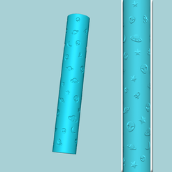 a.png STL file Texture Roll 18 - Alien - Fondant Decoration Maker・3D printing template to download