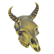 model-6.png Gold Horned animal skull no.3