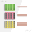 sdgdgdg.png Stripe Cutter Tool For Polymer Clay, Stripe Line Tool, Clay Earring Tools, 3 Sizes Included, Digital STL File, No: 807