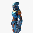__0005.png Realistic Cyborg: High Tech Metallic Combat 3D Model