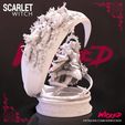 231020 Wicked - Scarlet squared 02.jpg Wicked Marvel Scarlet Witch Sculpture: STLs ready for printing