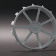 1.png Old Tractor Wheel made of steel for model kits 1 35 / 1 24 / 1 25 / 1 76 / H0 / 1 72