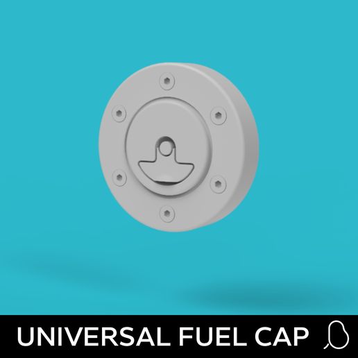 Universal fuel cap - 1:64 - Ø5mm 3D model