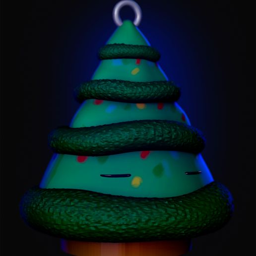 Render-Final-Sleeping-Christmas-Tree.jpg 4 models of mini Christmas trees to decorate