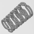 wf0.jpg Anel de elos com nó sobreposto e torcido duplo tamanhos 6 a 10 Modelo de impressão 3D