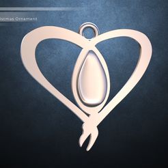 bloom3.jpg Free STL file Winx Club Bloom Charmix Brooch Christmas Ornament・3D print model to download