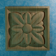 R-1.png 3D MODEL OF DECORATIVE ROSETT FOR CNC ROUTER OR 3D PRINTER, CNC FILE, STL FILE.DOWNLOAD FILES.