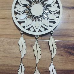 STL file Double Dreamcatcher - Wall Art・3D printable model to